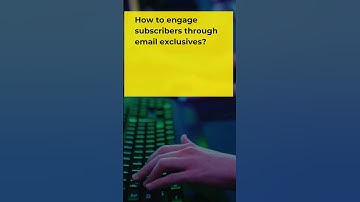 How to engage subscribers through email exclusives?#shorts #onlinemarketing