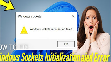 How To Fix Windows Sockets Initialization Failed