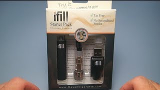 Maya Electric Smoke: iFill Electronic Cigarette Starter Pack Review