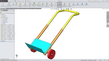 SolidWorks tutorial | Design And Assembly of Hand Trolley in SolidWorks | SolidWorks