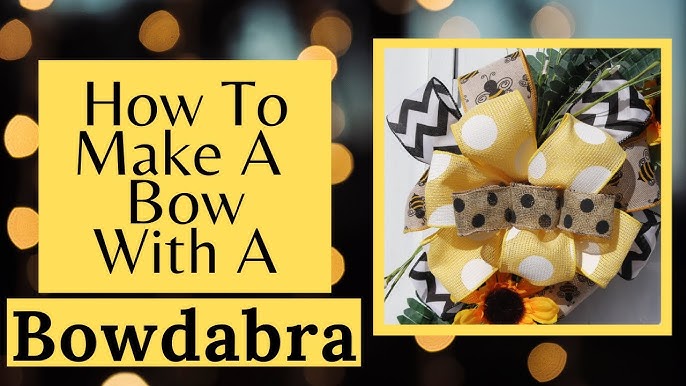 How to Make Ribbon Bows with Bowdabra Bow Maker 