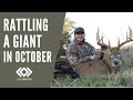 Rattling a Giant Midwest Whitetail Typical Buck In October!