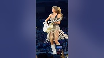 He asked Taylor Swift to play Fearless 😂 #shorts #taylorswift #concert