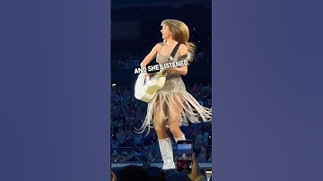 He asked Taylor Swift to play Fearless 😂 #shorts #taylorswift #concert