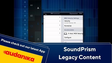 New Menus in SoundPrism 2.1 for iPad