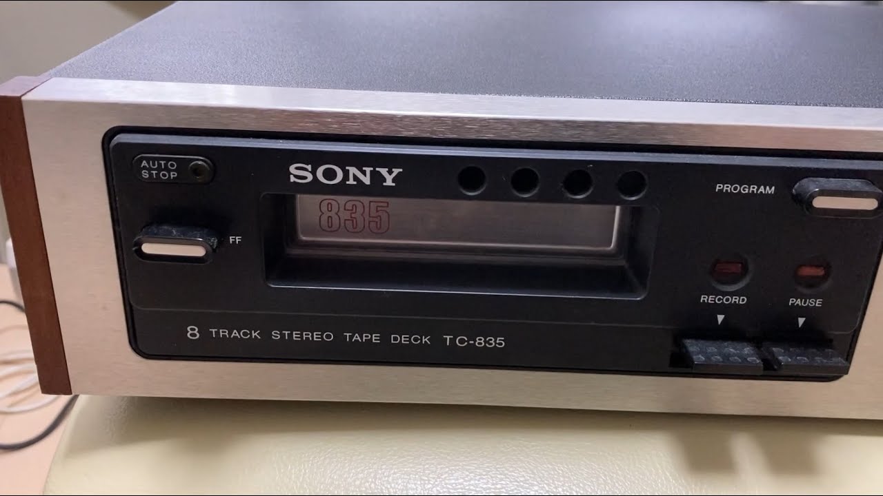 SONY 8トラック カセットデッキ動作確認 - YouTube