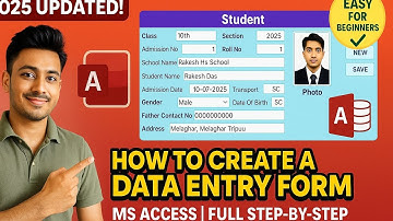 How to Create a Data Entry Form in MS Access | Full Step by Step Tutorial for Beginners 2025