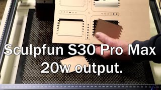 Sculpfun S30 Pro Max 20w Output Laser.