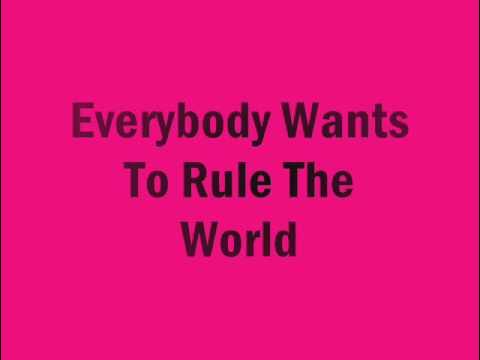 Everybody Wants To Rule The World Tears For Fears Lyrics Pin for