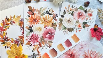 Watercolor Florals for Beginners: Autumn Theme / Skillshare Class Introduction Video