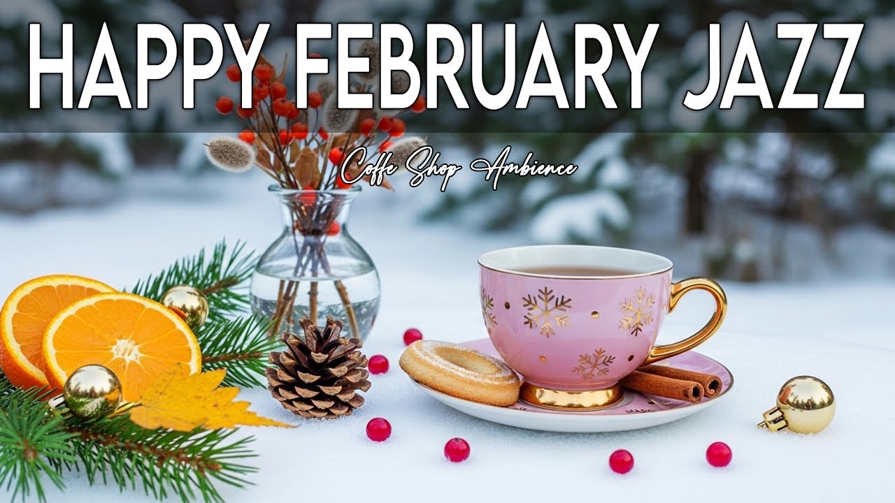 Happy February Jazz ~ Relaxing Winter Coffee Music and Bossa Nova Instrumental for Great Mood
