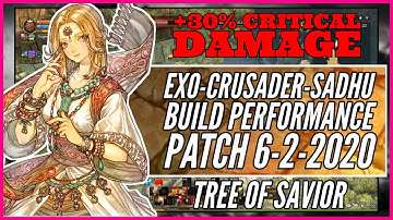 【Exorcist - Crusader - Sadhu】AoE Burst +30% Critical Damage Build Performance | Tree of Savior