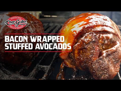 Smoked Bacon Wrapped Cheese Stuffed Avocado