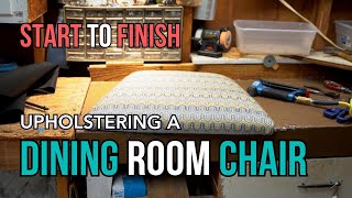 How to Reupholster a Dining Room Chair Seat  StepbyStep Guide