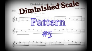 Diminished scale ideas -  pattern #4  (diminished scale sequence) Jazz Saxophone Lessons