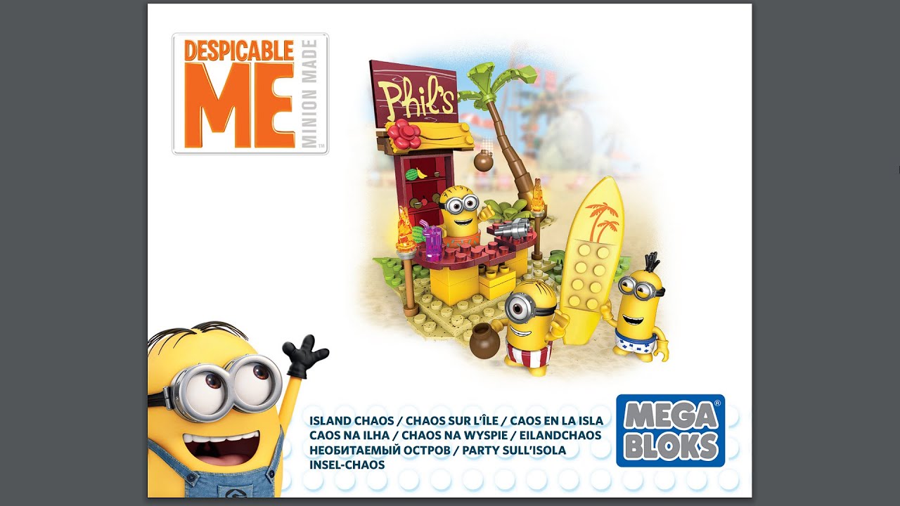 Insel-Chaos Instructions | Mega Bloks | DPG70 | Anleitung | Minions | Despicable Me | Construx