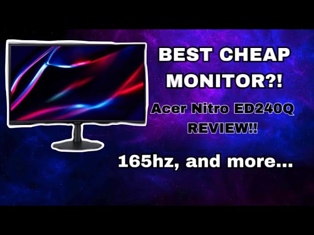 Monitor Gamer Acer Nitro 27 pulg. Curvo FullHD 165Hz