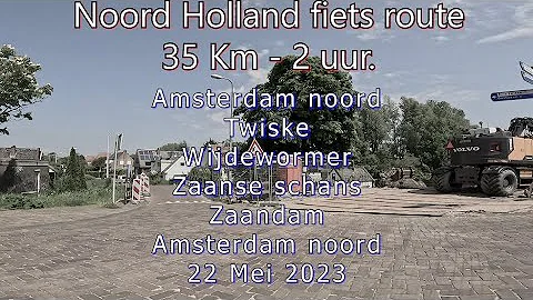 Holland - fietsland. 35 Km lange fietstocht door Twiske, Wormer, Zaans schans, Zaandam. 22-52023.