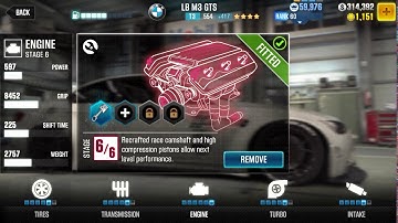 CSR2 LB M3 GTS/Tune and shift pattern, Stage 5 setup