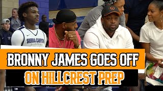 Bronny James GOES OFF on HillCrest W\/ Lebron, D Wade Watching!!! | IPAD Giveaway at 20K Subs