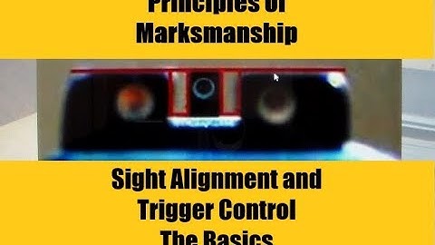 Principles of Marksmanship - Sight Alignment and Trigger Control - The Basics