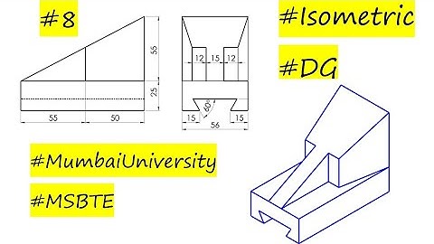 #3 Isometric Projection | Engineering Graphics by Deepak Gupta #mumbaiuniversity #dgsir