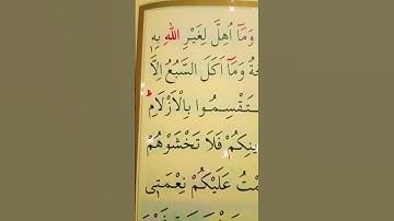 سورة المائدة الأية 3 القارئ سعد الغامدي