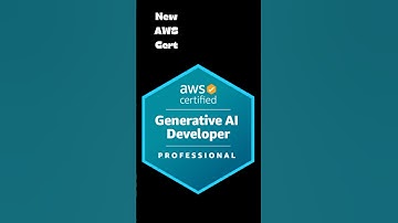 AWS New Cert - Gen AI Developer #ai  #genai #aws #certification