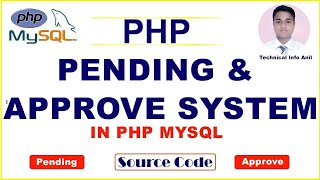 PENDING REQUEST ACCEPT OR DECLINE IN PHP MYSQL || APPROVE OR REMOVE USER REGISTRATION REQUEST