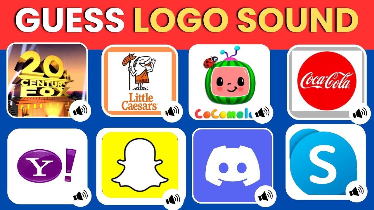 Угадай звук логотипа 🔊 | Coca-Cola, 20th Century, Cocomelon, Snapchat, Skype | Викторина по логот...