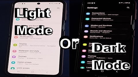 Set Your Samsung Galaxy Z Flip 5 To Dark Mode