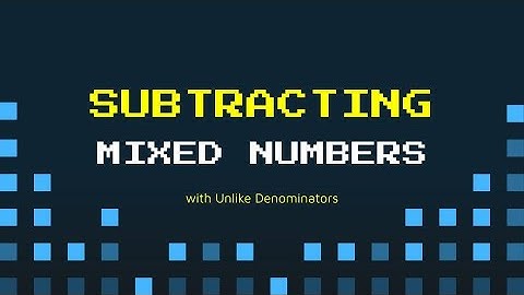SUBTRACTING MIXED NUMBERS with UNLIKE DENOMINATORS  |  TEKS 5.3H  |  Attack of the 8-Bit Aliens