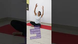 Yoga stretches for weight loss#shorts #antasyogbyindujain