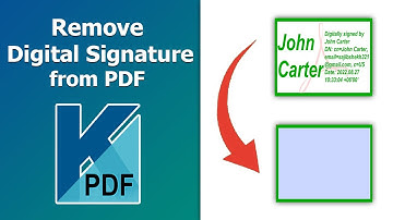 How to remove digital signature from pdf using Kofax Power PDF