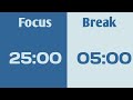 Focus for 1 Hour: Silent Study With Me & Pomodoro Timer (No Distractions)