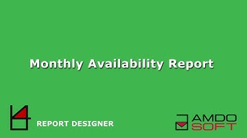 Monthly availability report