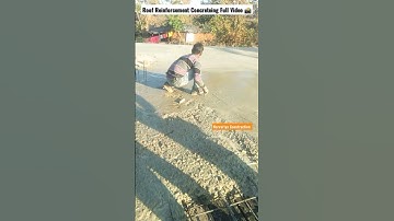 Roof Reinforcement concreting __ Roof Concrete Construction __ Full video #shorts _#viral