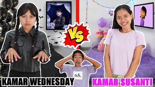 KAMAR WEDNESDAY VS KAMAR SUSANTI 24 JAM!! | Drama Parodi | Mikael TubeHD