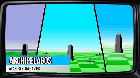 ARCHIPELAGOS Logotron 3 on 1 SPLITSCREEN GAME AMIGA PC ATARI ST COMPARE 60 FPS HD 1989 SPLIT-STEVE