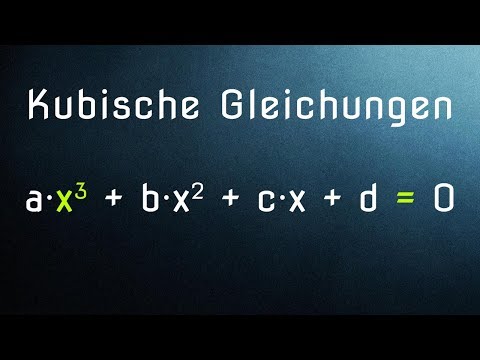 Video: Wie Man Kubische Gleichungen Löst