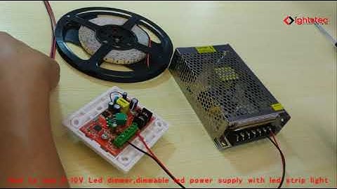 How to use  0-10v dimmer with  dimmable led driver with led strip light