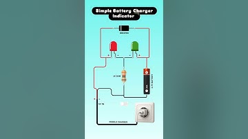 Simple Battery Charger Indicator Circuit #diy #shorts #charger #electronicproject