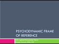 Psychodynamic frames of reference in occupational therapy