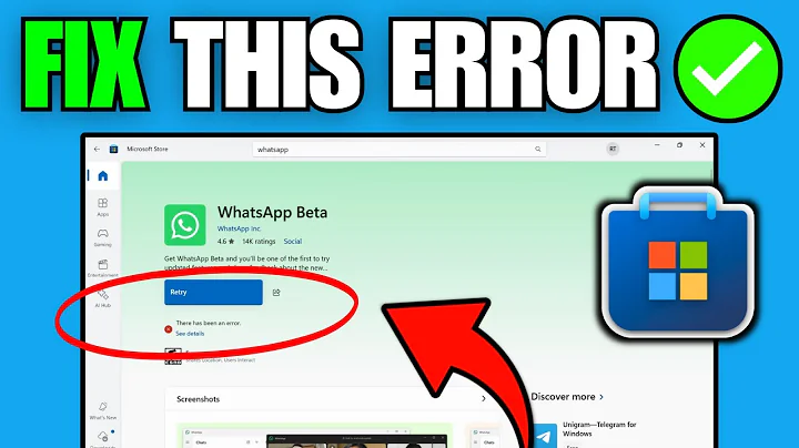 How To Fix There Has Been An Error in Microsoft Store