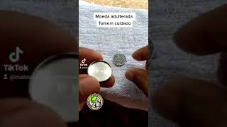 Moeda rara de 50 centavos sem o 0 adulterada TOMEM CUIDADO #shorts