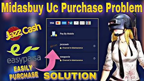Midasbuy uc purchase problem | how to purchase uc in Easypaisa app | Midasbuy cannal in maintenance
