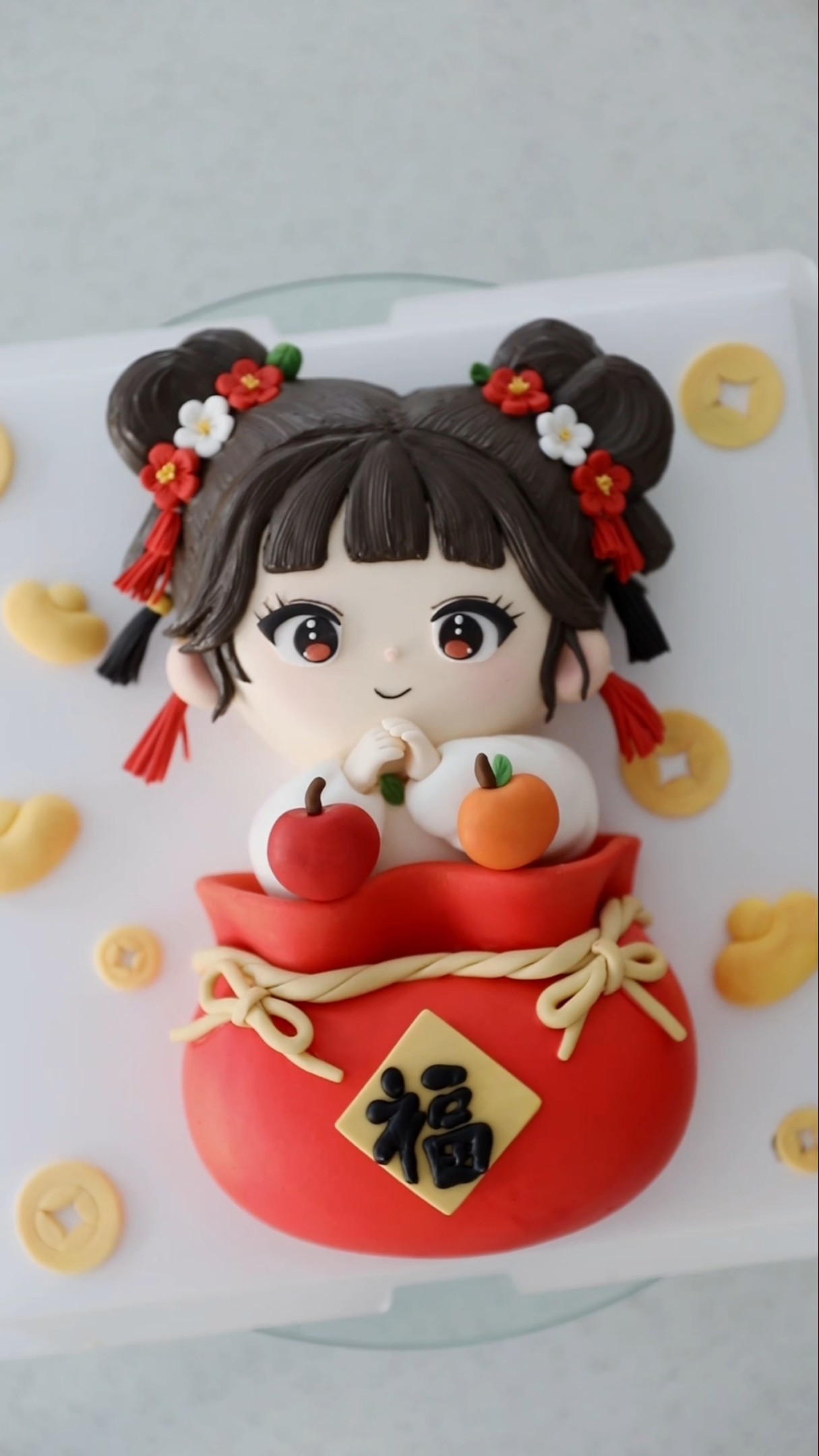 Fuwa Cake wishes everyone a happy new year!! Cake I wish everyone health, happiness, wealth