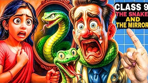 the snake and the mirror class 9 in hindi | beehive chapter 5 full summary & explanation