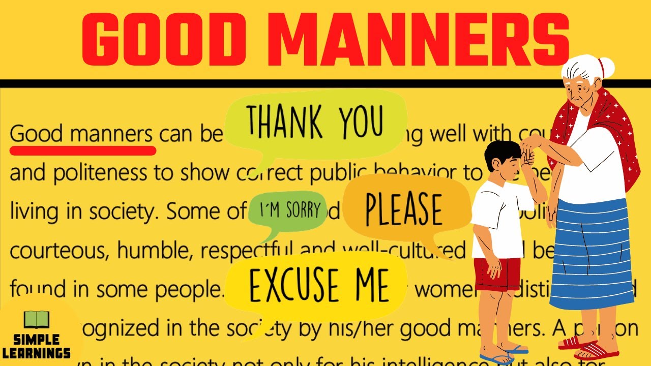 good manners short essay in english