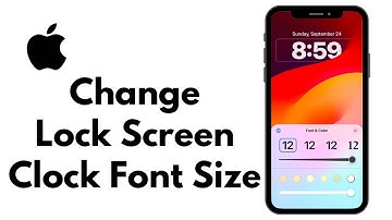 [iOS 17] How to Change Lock Screen Clock Font and Size